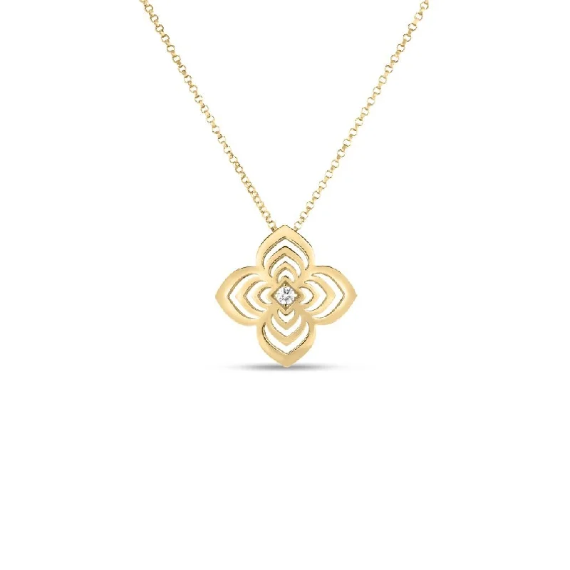 Bold Statement Necklace for Fashionistas-18kt Yellow Gold Large Palazzo Ducale Pendant Necklace