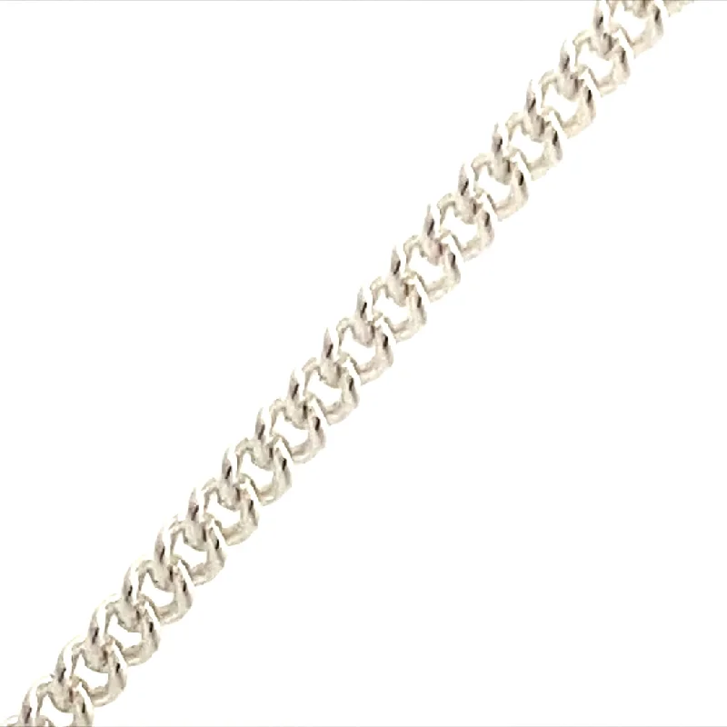 Trendy Bracelet with Multiple Charms for Teens-Encircle Curb Chain Permanent Bracelet in Silver by B&C