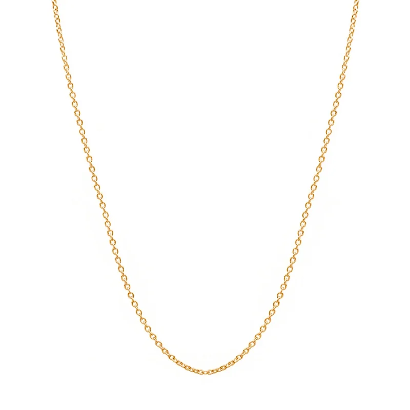 Designer Silver Necklace for Fashion Lovers-Cable Chain (18K)