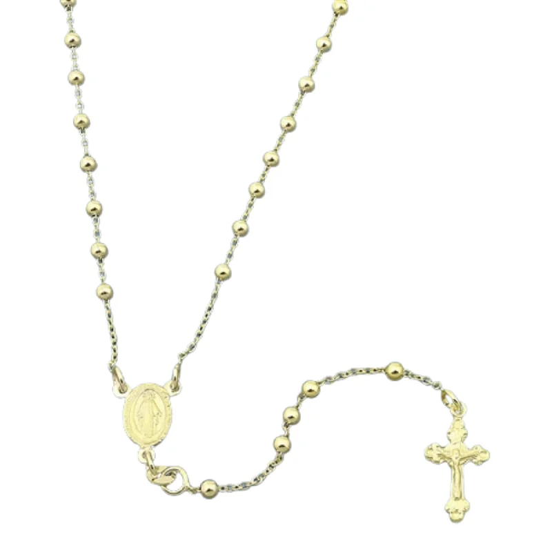 Dainty Gold Necklace with Small Heart Pendant-Betty's Rosary in Gold