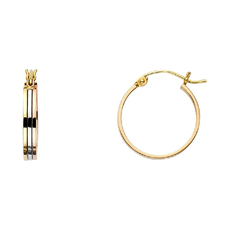 Chunky Gold Earrings-14K Hoop Earrings