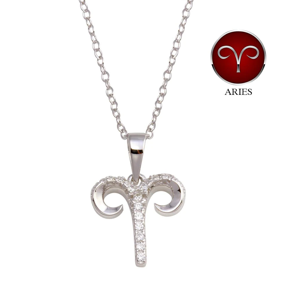 Sparkling Teardrop Necklace for Evening Out-Aries Necklace