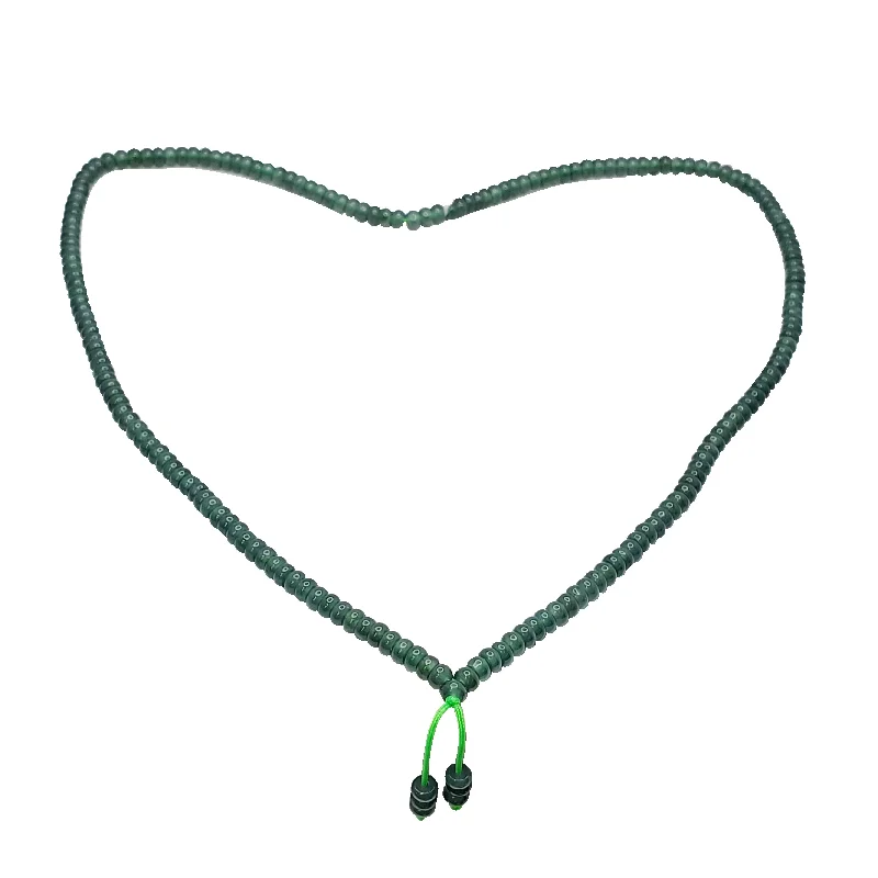 Sparkling Teardrop Necklace for Evening Out-Jade Beads Necklace