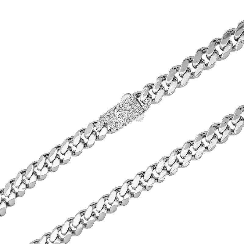 Vintage-inspired Crystal Necklace-Halo Monaco Bracelet White Gold (14K)