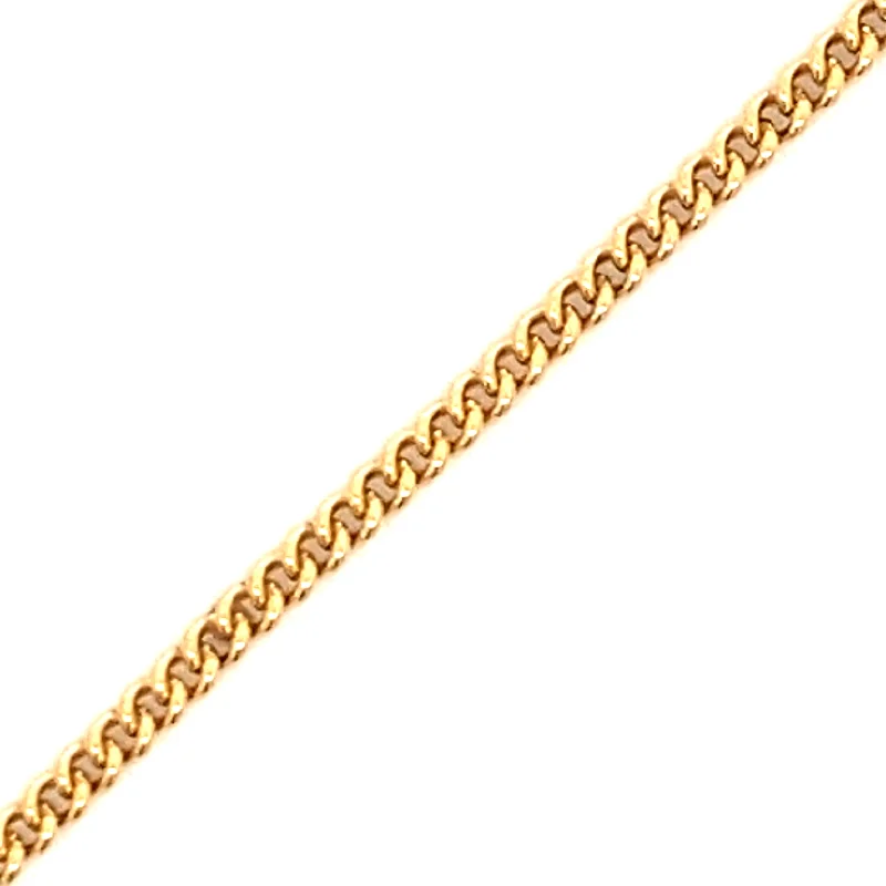 Trendy Bracelet Set with Colorful Beads-Encircle  Curb Chain Permanent Bracelet in Yellow Gold by B&C