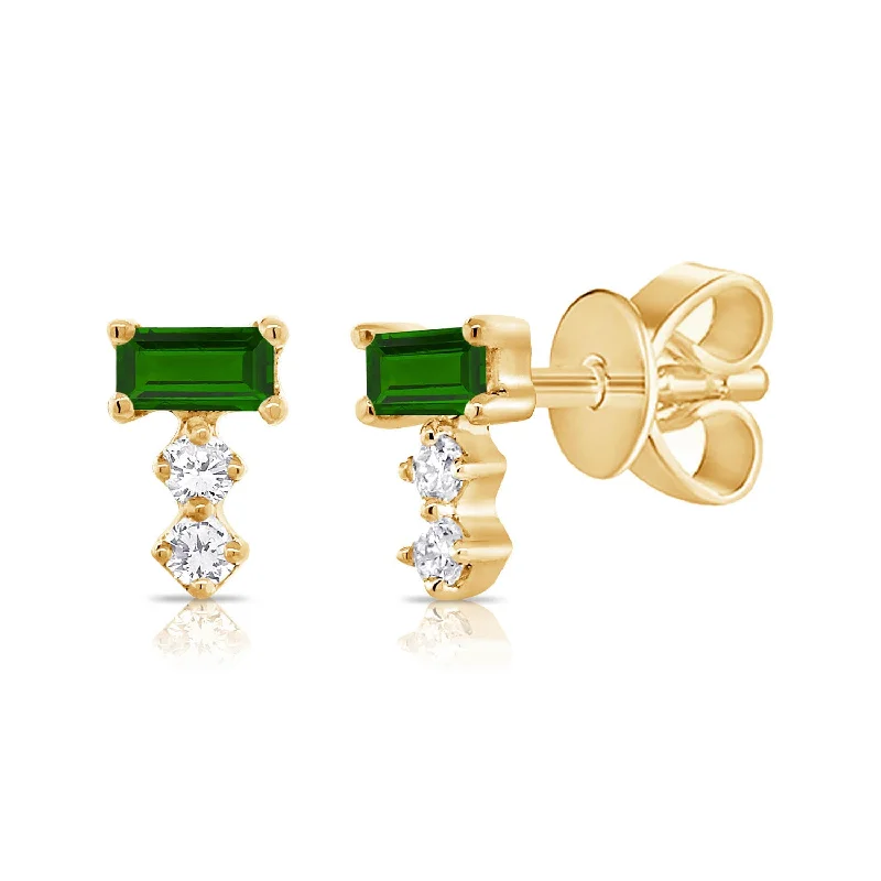 Elegant Diamond Earrings-Diamond Studs made in 14K Gold