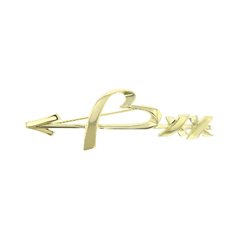 Brooch For Layered Outfits-Tiffany Paloma Picasso Graffiti Heart and Arrow Brooch