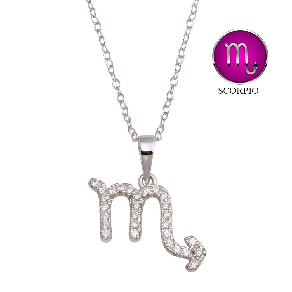 Sparkling Crystal Necklace for Formal Occasions-Scorpio Necklace