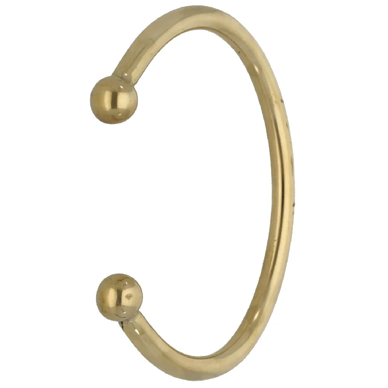 Luxury Gold Bangles with Elegant Design-9ct Gold Torque Bangle